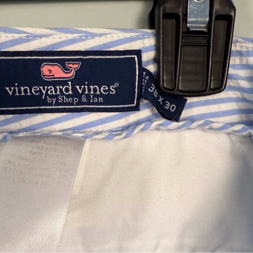 Men's Vineyard Vines Blue and White Pants Size 38 x 30 - Picture 5 of 5